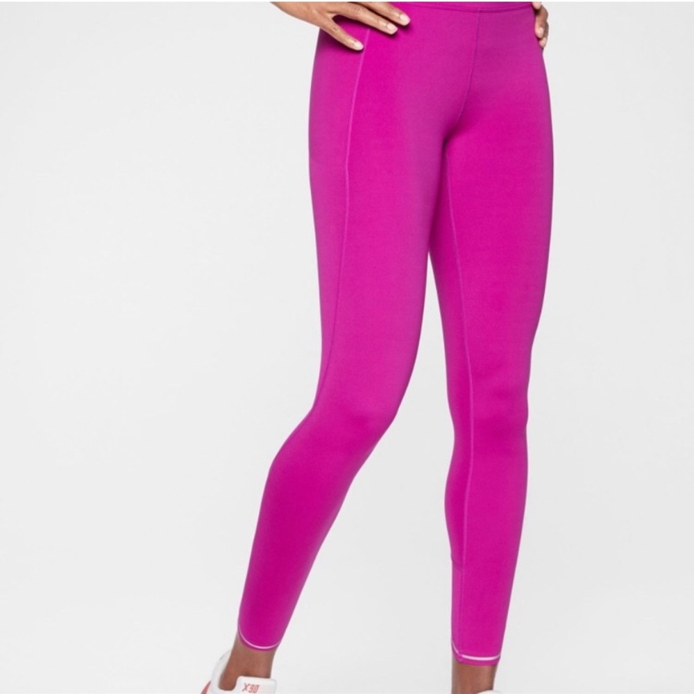 Athleta | Run Free 7/8 Tight Rose Verbena Leggings Medium